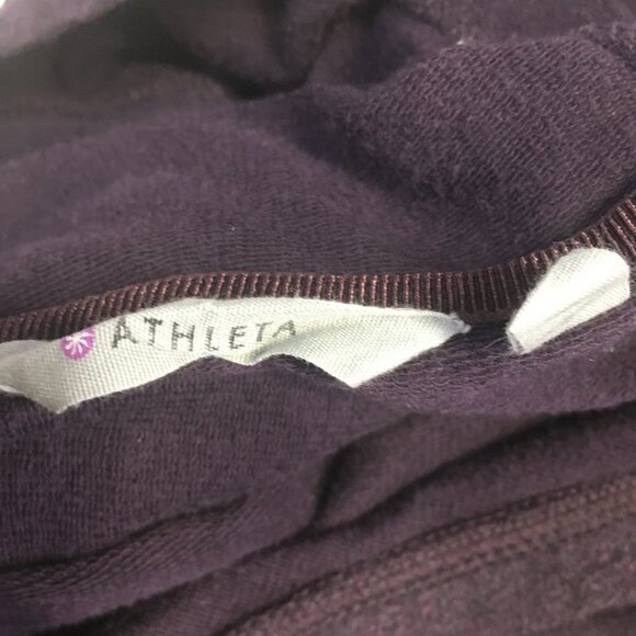Athleta Purple Power Down Hooded Dress Front Pockets Size XXS - Picture 10 of 11